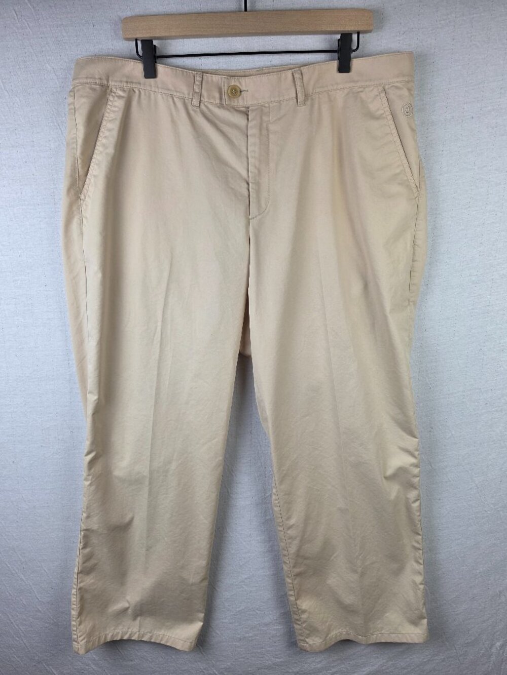 BOGNER Chinos Pants Lightweight Cotton Blend Beige size 40 *Inseam 27 Preppy